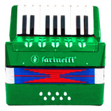 Acordeon Farinelli Acjrfven 8 Bajos 17 Teclas Verde