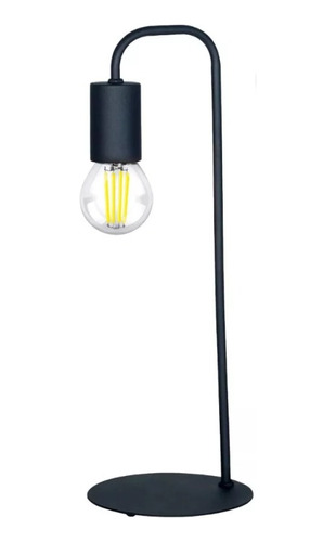 Lámpara Velador Escritorio Nordico Con Luz Filamento