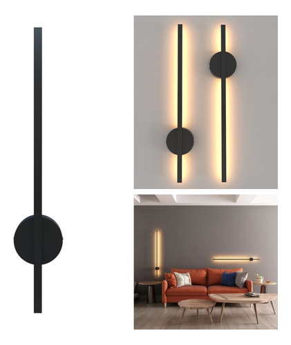 Arandela Fit Led Slim Linear 60cm Luz Indireta Moderna 3000k