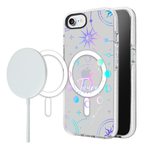 Funda Para iPhone Magsafe Zodiaco Tauro Mujer