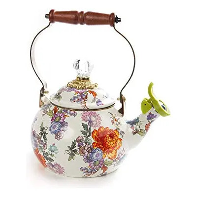 Mackenzie-childs Flower Market - Tetera De Té Silbante Esmal