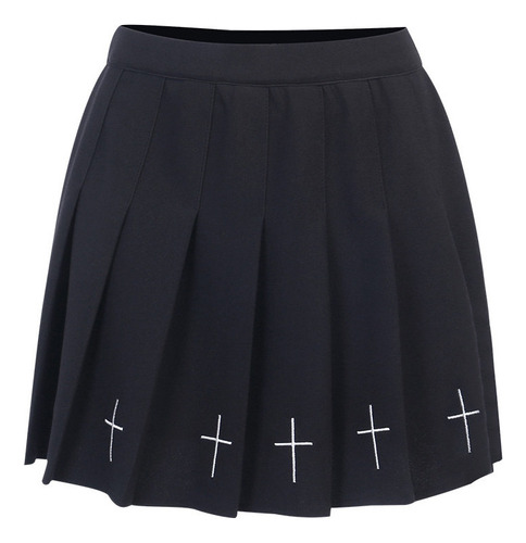 Minifaldas Góticas De Cintura Alta Con Falda Plisada De Hara