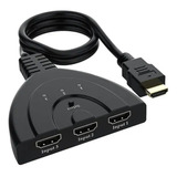 Divisor Hdmi Hub 3x1 Switch Adaptador 3 Entrada Para 1 Saida