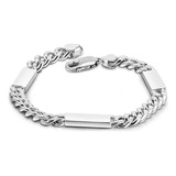 H&beautimer Pulsera De Plata De Ley 925 Para Hombre, Cadena 