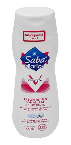 Jabón Íntimo Saba V-natural 200 Ml