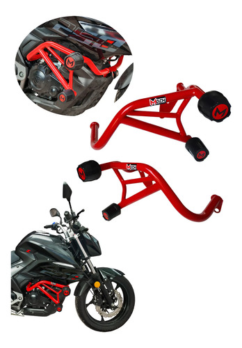 Slider Reforzado Color Rojo Para Motocicleta Italika 250z | Meses sin interés
