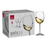 Set De 6 Copas De Vino Blanco De Cristal Rona  250 Ml 