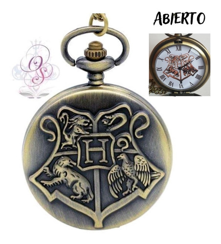 Collar Reloj Escudo Hogwarts - Harry Potter
