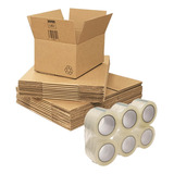 Cajas Mudanza 60x40x40 +4 Cintas/pack  Ahorro Envíos-mudanza