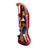 Santa Muerte Roja 30 Cm Amor Y Proteccion Vestida + Libro 