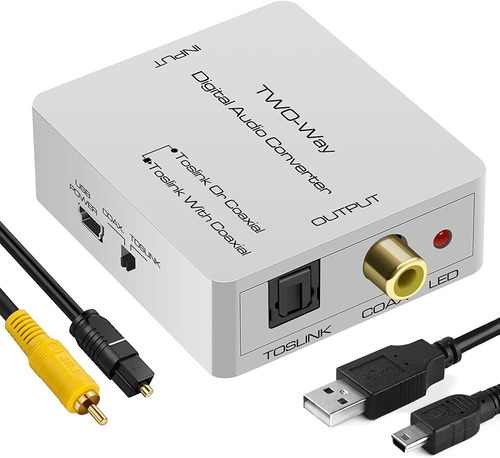 Convertidor De Audio Digital Cmst | Optico A Coaxial