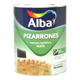 Pintura Alba Para Pizarron Negro Mate X 1lt + Lija Oferta