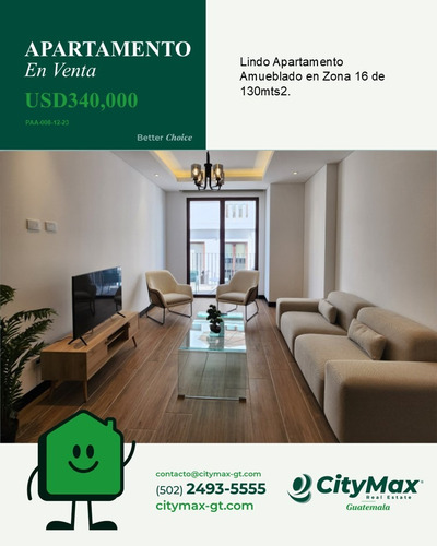 Venta Apartamento En Cayalá De 2 Habitaciones