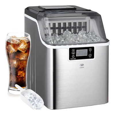 Avera Maquina Fabrica Para Hacer Hielo 20 Kg Portátil Mh02 Color Plateado | Meses sin interés