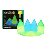 Juego Magnético Braintoys Imanix Glow In The Dark 16 Piezas