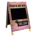 Cavalete Placa Banner Para Calçada - Prato Feito