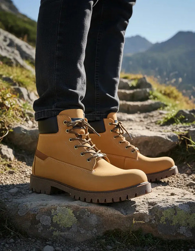 Bota Caballero Casual Good Year Gy-130 Nobuck Miel Urbano | Envío gratis