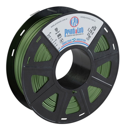 Filamento 3d Pla Printalot De 1,75mm 1kg Verde Militar