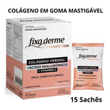 Goma Fixaderme Acido Hialuronico Colageno Varisol Mastigavel