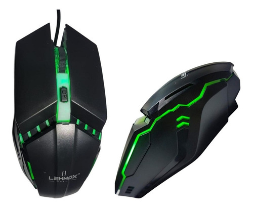 Mouse Gamer Usb Led Rgb Jogos Cor Preto