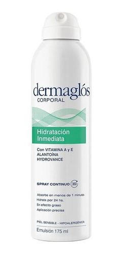 Dermaglós Corporal Hidratación Inmediata Spray Continuo X175
