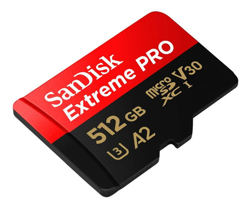 Cartão Micro Sd Sdxc Sandisk Extreme Pro 512gb 170mb/s U3 A2