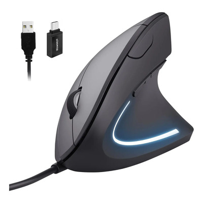 Ratón Ergonómico Vertical Para Juegos Con Cable Led | MercadoLibre