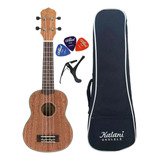 Ukulele Soprano Kalani Series Mogno 21 Kayke Kal320sm C/capa