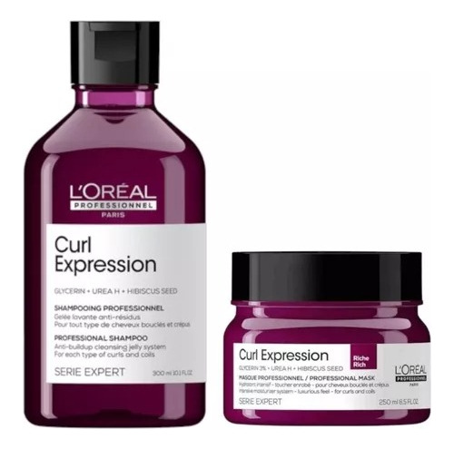 Shampoo X300ml Y Mascara X250ml Curl Expression Rulos Loreal