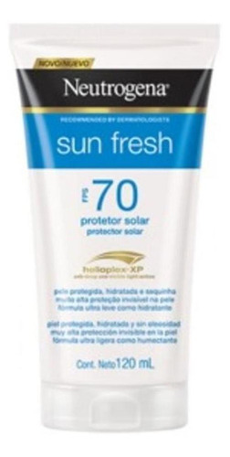 Protetor Solar Neutrogena Sun Fresh Fps 70 120ml