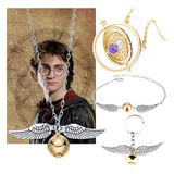 4pcs Joyas Para Harry Potter, Pulsera Y Collar Y Accesorios