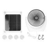 Ventilador Eléctrico Solar 6w Recargador Multifuncional