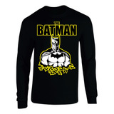 Camiseta The Batman Manga Larga Camibus Sueter Geeks