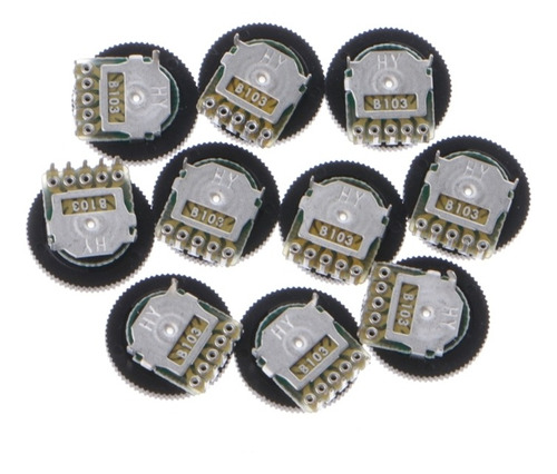 10 Piezas B103 16x2mm 10k Ohmios Rueda De Volumen Cónico De