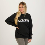 Moletom adidas Logo Linear Feminino Preto