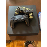 Ps4 Slim 500gb + Joysticks + Juegos Físicos + Psplus Deluxe