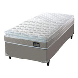 Cama Box Solteiro Colchão D33 Millenium 88x188x57cm Bege