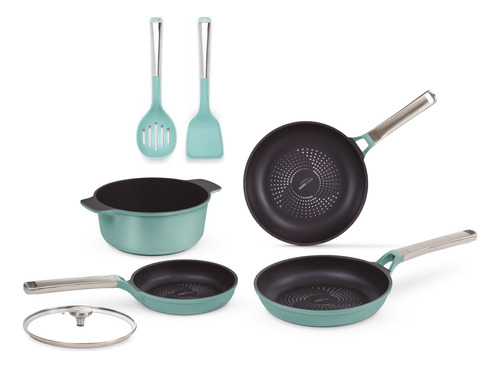 Batería De Cocina Jade Pro + Utensilios De Cocina Jade Cook