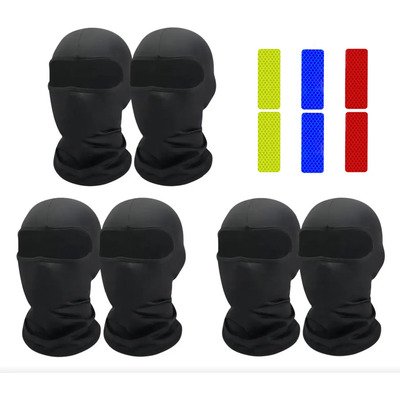 Juego de 6 pasamontañas Gorro de verano a prueba de viento Bufanda transpirable Pasamontañas para exteriores Máscara con protección UV + pegatinas reflectantes para ciclistas | MercadoLibre
