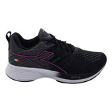 Zapatillas Running Mujer Diadora Negras Fitness Cross