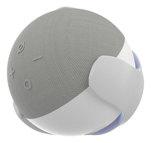 Suporte Fixar Parede Teto Compativel C Alexa Echo Dot 4 E 5 Cor Branco