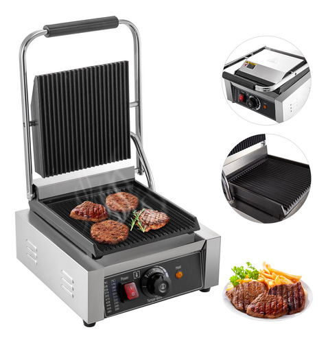 Vevor Parrilla Grill Asador Eléctrico Tostadora Panini Carne