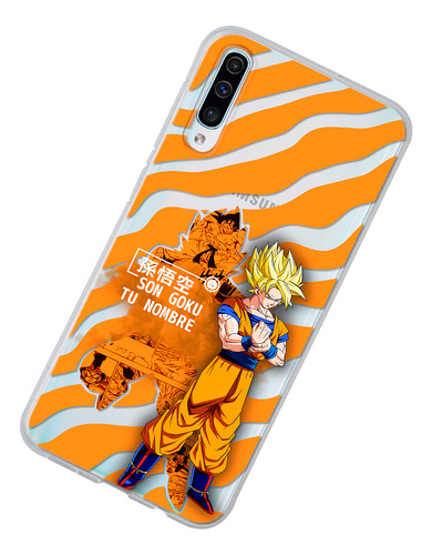 Funda Para Galaxy Dragon Ball Z Goku Ssj Con Personalizacion