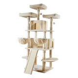 Torre Arbol Para Gatos De 68p Condominio Beige Marca Allewie