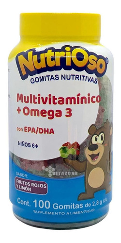 Multivitamínico + Omega 3 (salmón De Alaska) Con Epa/dha 100 Gomitas