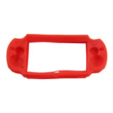 Funda Silicon Compatible Con Ps Vita 1000 Rojo