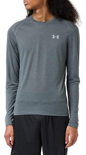 Under Armour Streaker 2.0 Manga Larga Para Hombre, Gris Tono