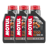 Aceite Moto 4t 7100 10w30 100% Sintetico Motul 3 Litros