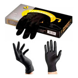 Guantes Negros Latex Premium Reutilizables Peluqueria X 20u 