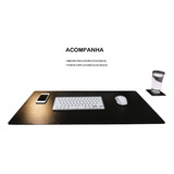 Mousepad Deskpad Couro 70x40 Com Porta Copo _impermeavel